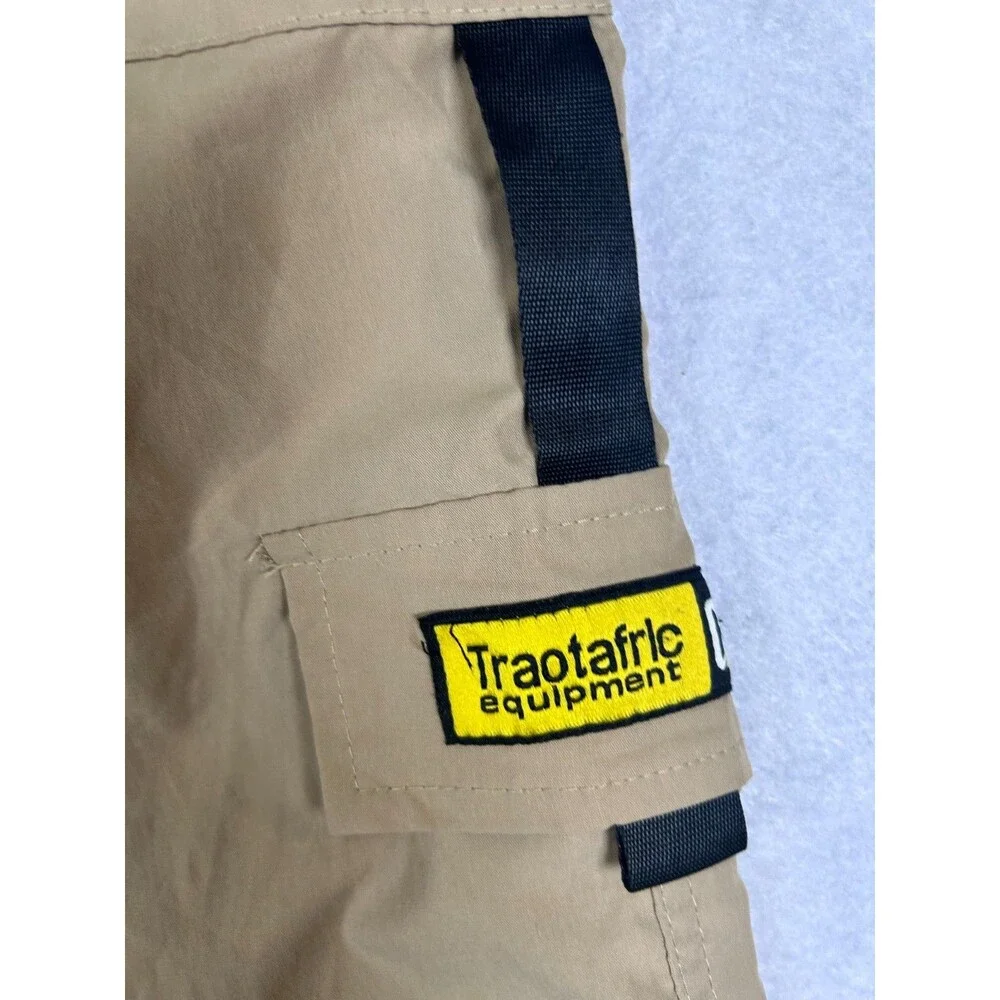 SHEIN Mens Cargo Jogger Pants Khaki Size M Utility Tactical Pockets Elastic Wais